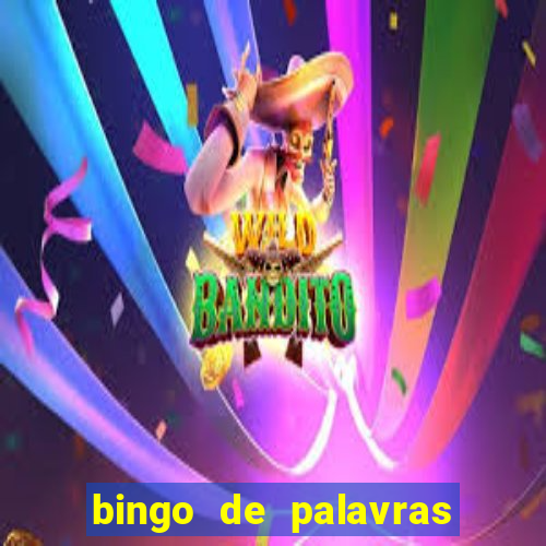 bingo de palavras 3 ano